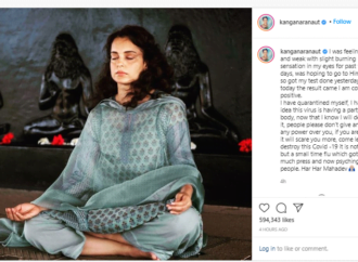 Kangana updating through Instagram after twitter closed its door for her